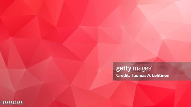 red and pink polygon vector pattern background. - red pattern stock pictures, royalty-free photos & images