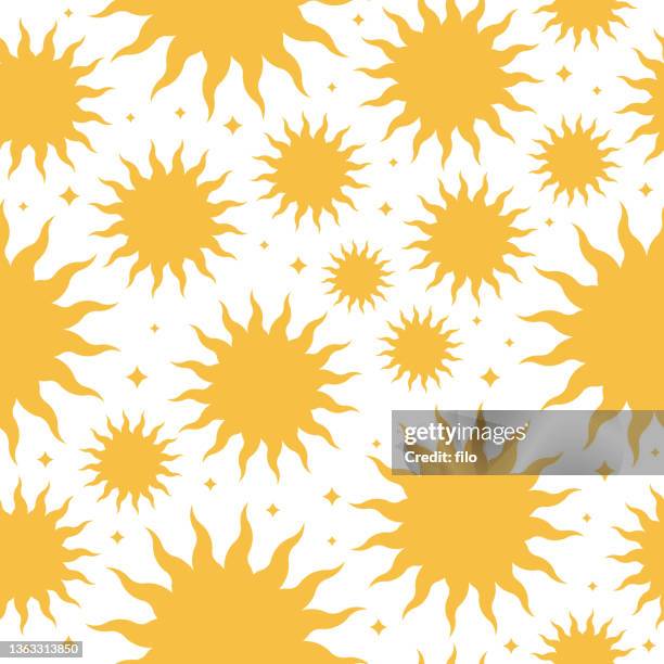 ilustrações de stock, clip art, desenhos animados e ícones de seamless tileable sunburst background - sunlight