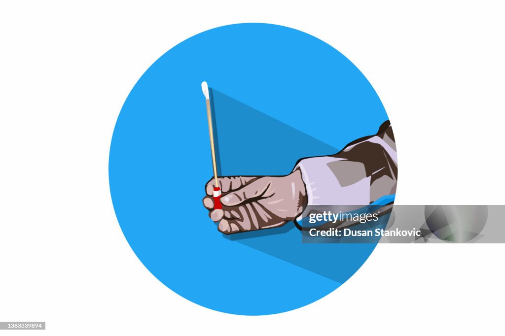 Covid-19 swab icon