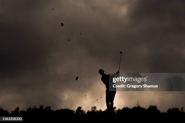 Erik van Rooyen of South Africa plays an approach shot on the sixth hole during the second round of the Sentry Tournament of Champions at the...