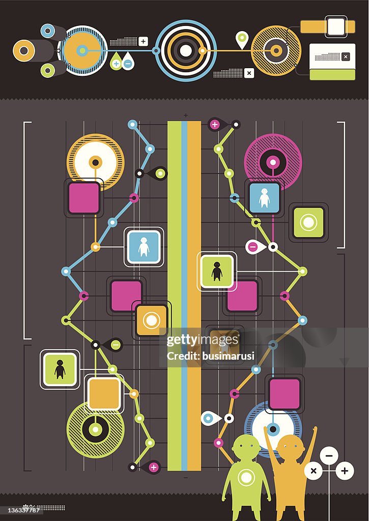 System Complex Infographic Beautiful And Complex Infographics High-Res Vector Graphic - Getty Images