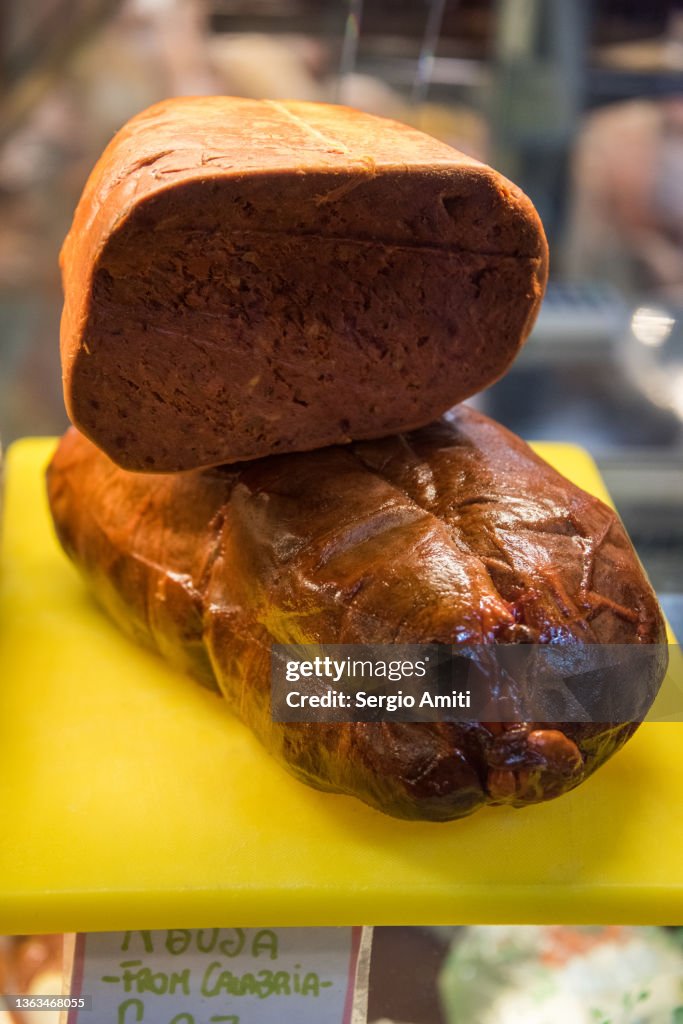 ‘Nduja on sale at market