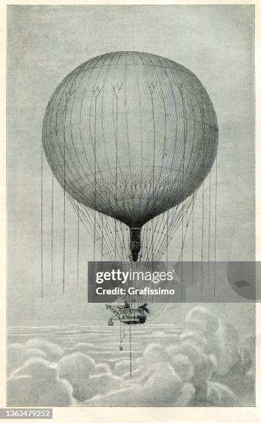 ilustrações de stock, clip art, desenhos animados e ícones de hot air balloon humboldt 1893 germany - air vehicle