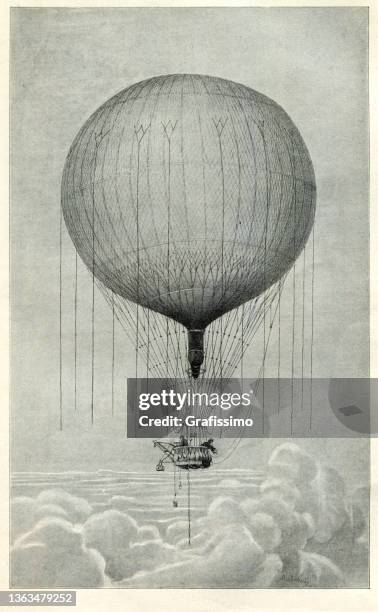 hot air balloon humboldt 1893 germany - air vehicle 幅插畫檔、美工圖案、卡通及圖標