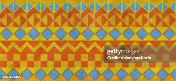 traditional african pattern in geometric style - somalia stock illustrations