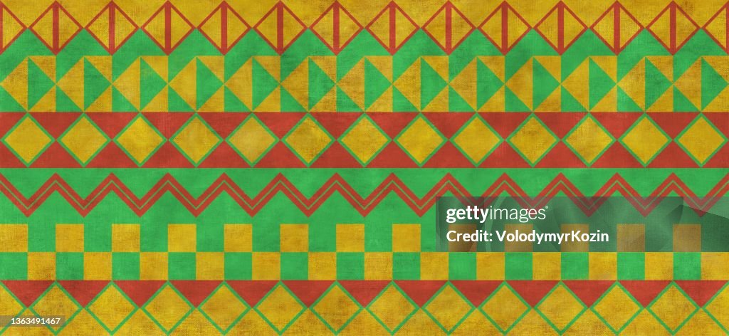 Generic African Pattern Traditional African Pattern In Geometric Style High-Res Vector Graphic ...