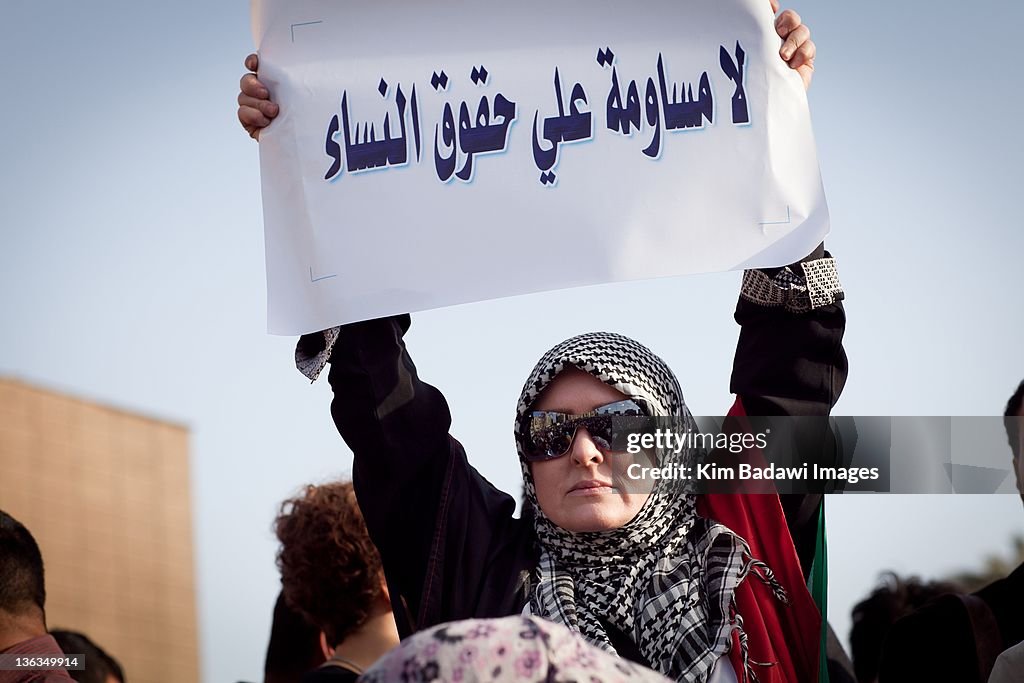 Uprising in Tahrir Square, Cairo Egypt