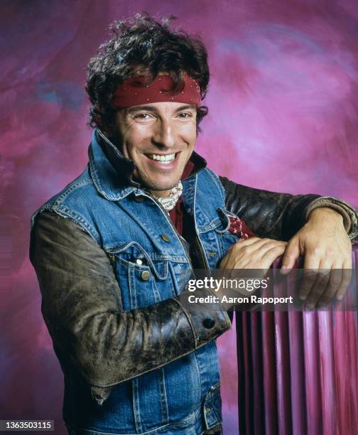 Rock and roll legend Bruce Springsteen poses for a portrait in 1984 in Los Angeles, California.