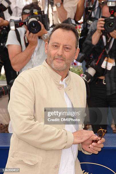 Jean Reno during "Da Vinci Code" Cannes press call at Palais des Festivals Cannes in Cannes, France.