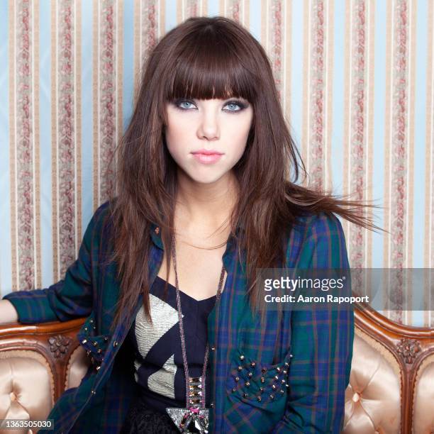 August 2008: Singer Carly Rae Jepsen poses for a portrait in Los Angeles, California.
