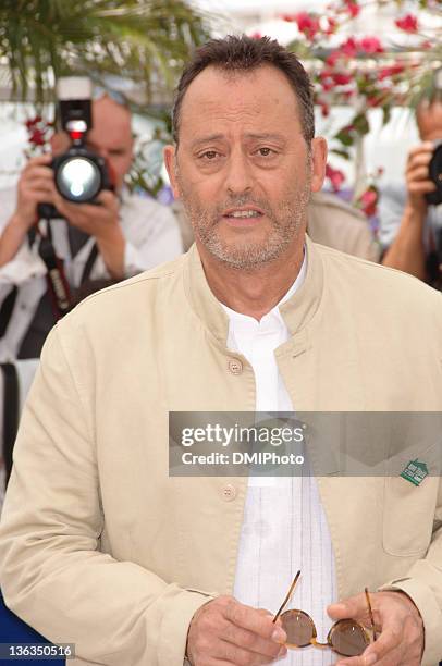 Jean Reno during "Da Vinci Code" Cannes press call at Palais des Festivals Cannes in Cannes, France.