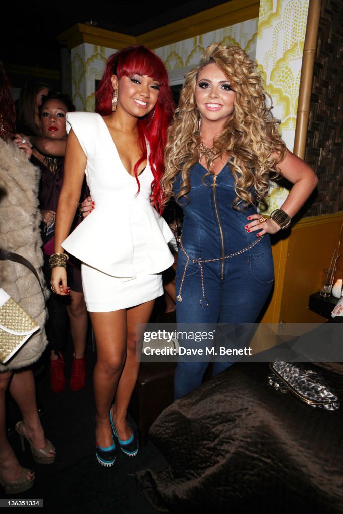 Leigh-Anne Pinnock and Jesy Nelson of Little Mix see in 2012 at the