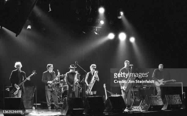 Rock band Things That Fall Down perform at First Avenue nightclub in Minneapolis, Minnesota on April 10, 1995.