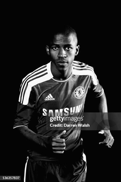 Ramires of Chelsea during a Chelsea magazine feature at the Cobham training ground on December 16, 2011 in Cobham, England.