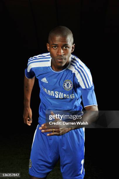 Ramires of Chelsea during a Chelsea magazine feature at the Cobham training ground on December 16, 2011 in Cobham, England.