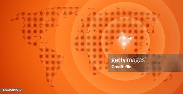 india world map - news event stock illustrations