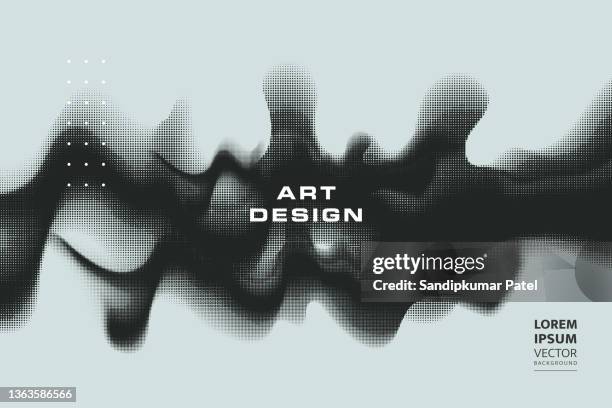 ilustrações de stock, clip art, desenhos animados e ícones de grunge halftone texture background. monochrome abstract vector overlay - persistência