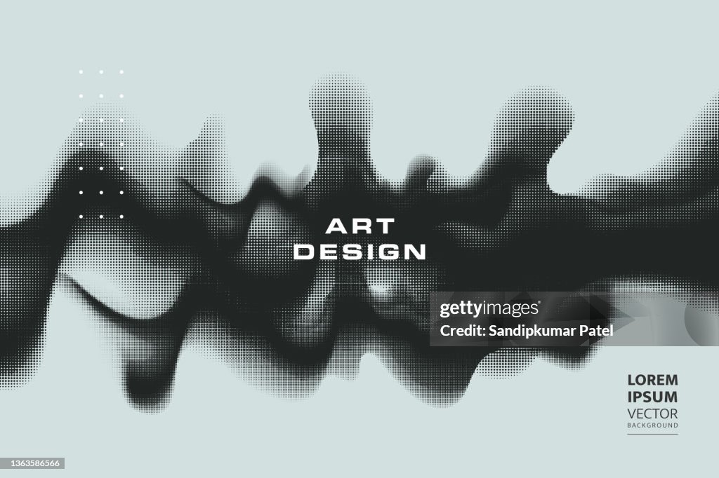 Grunge halftone texture background. Monochrome abstract vector overlay