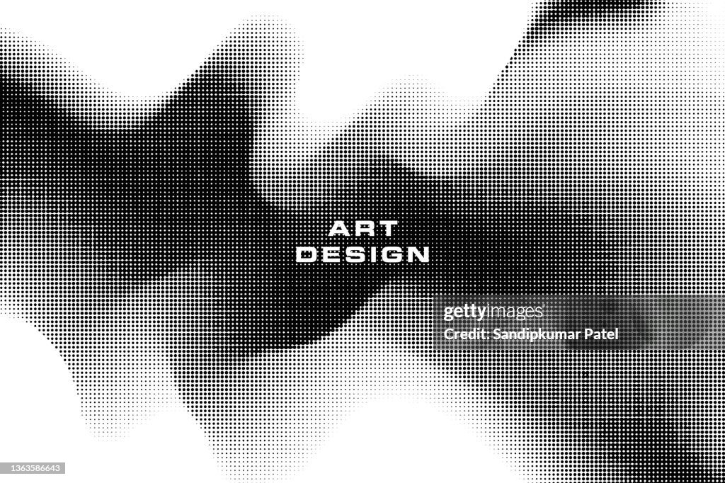 Halftone Clouds Effect background