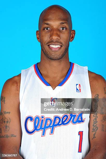 Chauncey Billups of the Los Angeles Clippers poses for a photo at the Clippers Training Center on December 15, 2011 in Playa Vista, California. NOTE...
