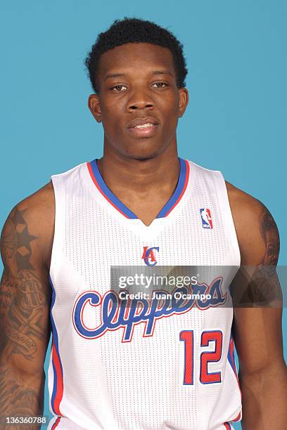 Eric Bledsoe of the Los Angeles Clippers poses for a photo during Media Day at the Clippers Training Center on December 13, 2011 in Playa Vista,...