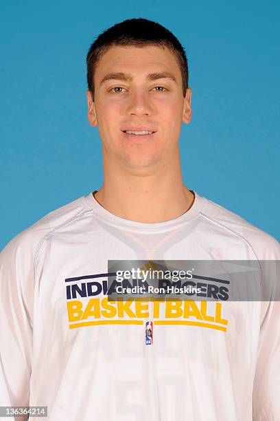 Tyler Hansbrough of the Indiana Pacers poses for a photo during the media day on December 14, 2011 at Conseco Fieldhouse in Indianapolis, Indiana....