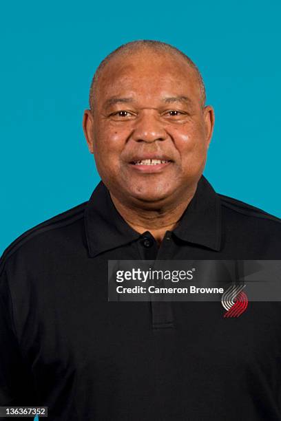 Assistant coach Bernie Bickerstaff of the Portland Trail Blazers poses for a portrait during Media Day on December 16, 2011 at the Rose Garden Arena...