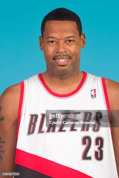 Marcus Camby of the Portland Trail Blazers poses for a portrait during Media Day on December 16, 2011 at the Rose Garden Arena in Portland, Oregon....