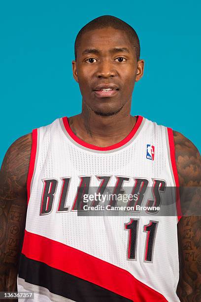Jamal Crawford of the Portland Trail Blazers poses for a portrait during Media Day on December 16, 2011 at the Rose Garden Arena in Portland, Oregon....