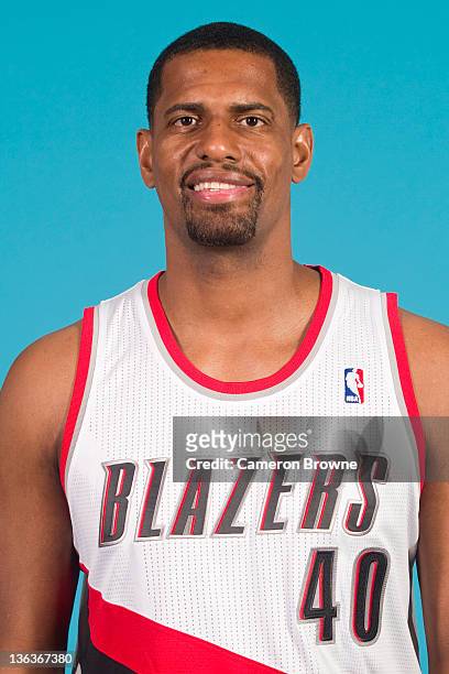 Kurt Thomas of the Portland Trail Blazers poses for a portrait during Media Day on December 16, 2011 at the Rose Garden Arena in Portland, Oregon....