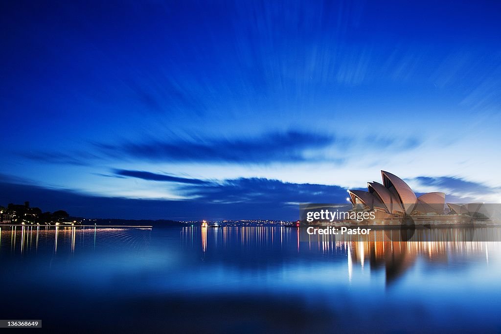 Blue morning at Sydney Opera House