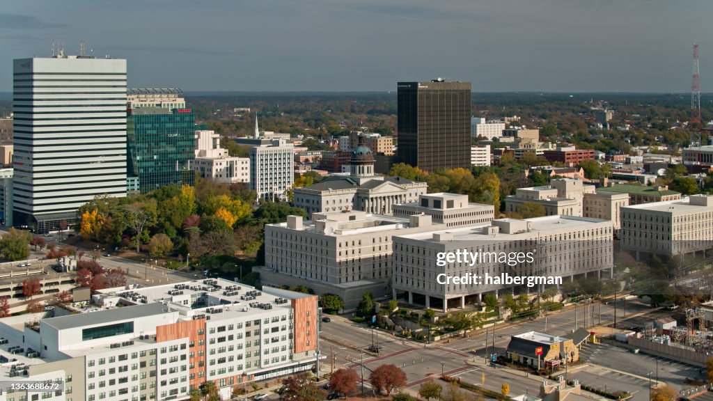 Aerial Shot of the South Carolina State Capitol Complex