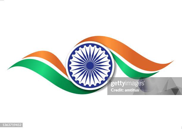 ilustrações de stock, clip art, desenhos animados e ícones de indian flag abstract - republic day