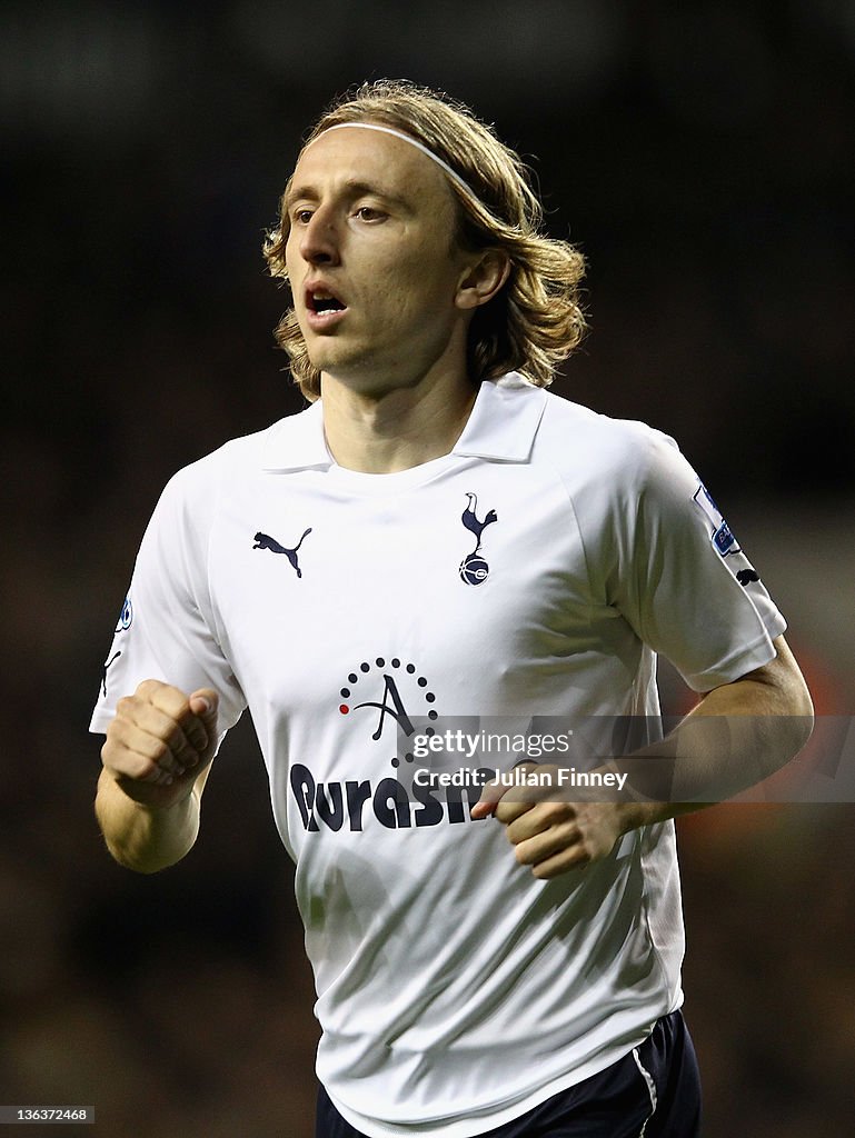 Modric Tottenjam Luka Modric of Tottenham Hotspur looks on during the Barclays Premier ...