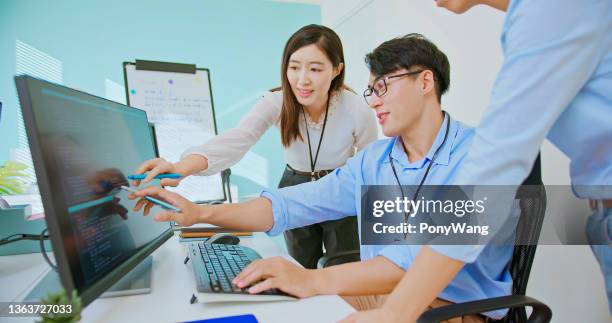 it department or engineer team - taiwan business stock pictures, royalty-free photos & images