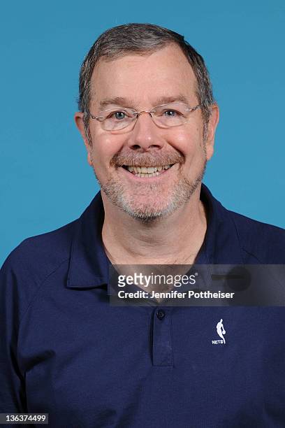 Assistant Coach P.J. Carlesimo of the New Jersey Nets poses for a portrait during media day at PNY Center on December 15, 2011 in East Rutherford,...