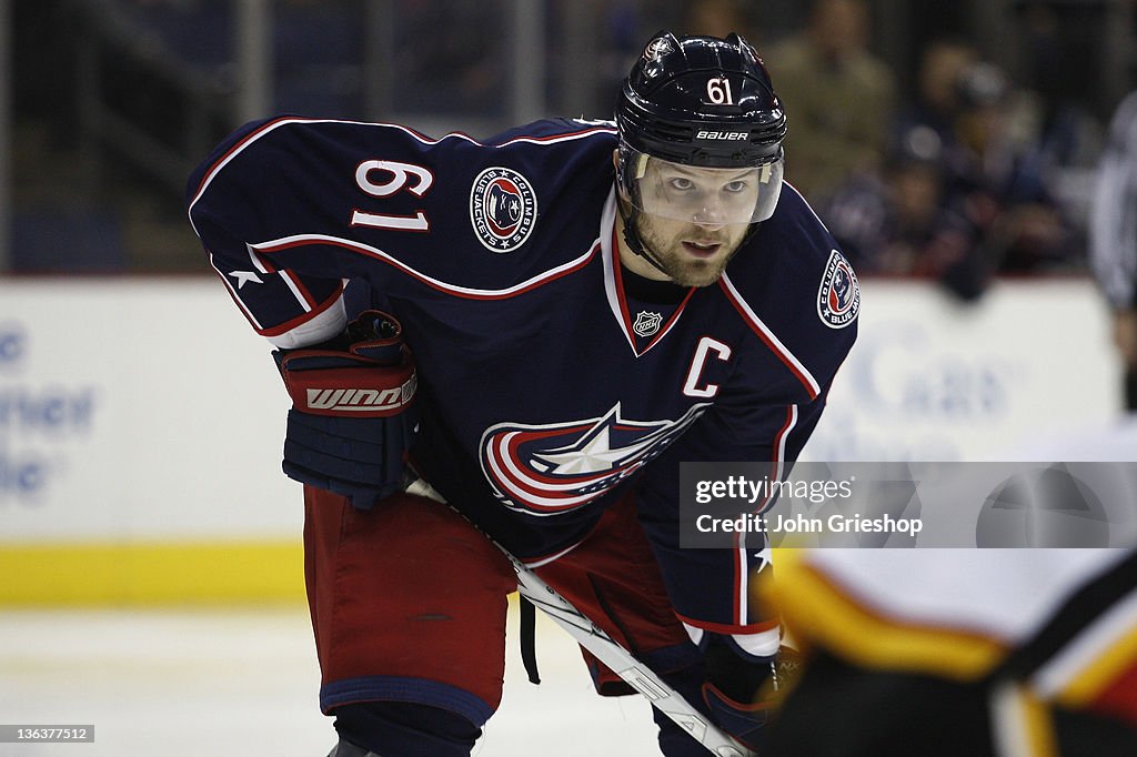 Calgary Flames v Columbus Blue Jackets