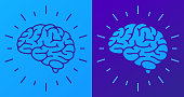 Human Brain Thinking Intelligence Symbol and Icon