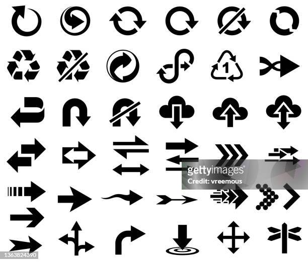 pfeilzeichen und symbole - zweispurige strecke stock-grafiken, -clipart, -cartoons und -symbole