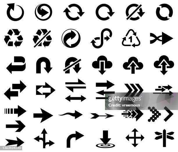 arrow signs and symbols - two lane highway 幅插畫檔、美工圖案、卡通及圖標