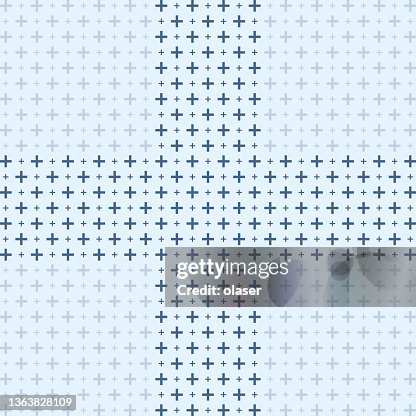 Plus Grid Patterns Plus Sign Made Of Plus Shapes In Two Sizes Blue Grid Pattern High-Res ...