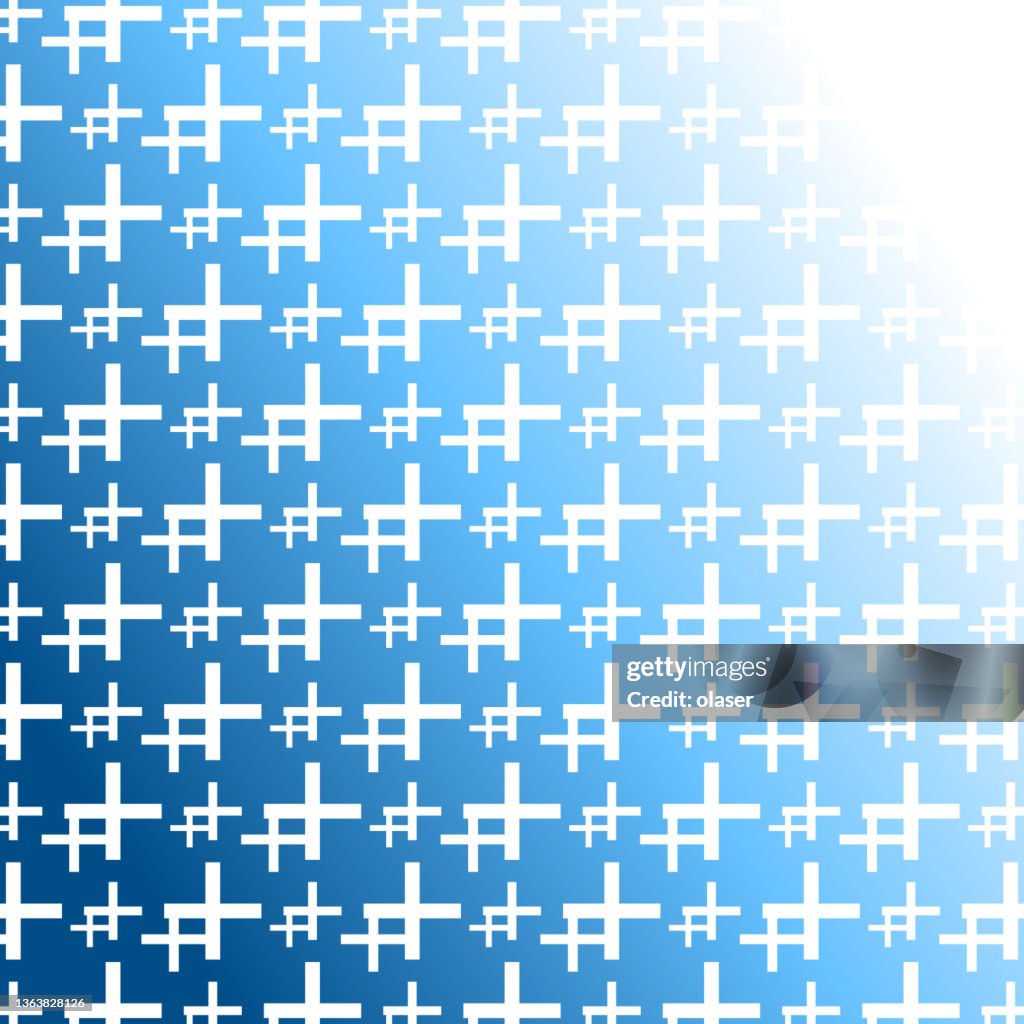 Plus Grid Patterns White Grid Of Plus Shapes In Two Sizes On Blue Gradient Pattern High ...