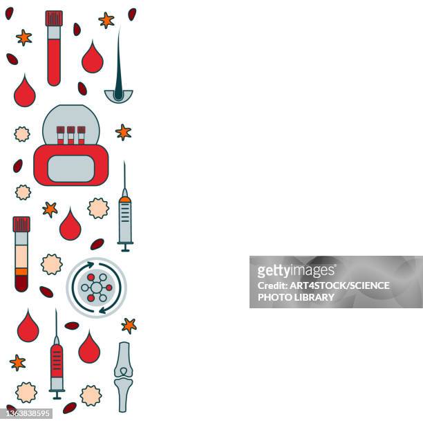 regenerative medicine, conceptual illustration - surgical equipment stock illustrations stock-grafiken, -clipart, -cartoons und -symbole