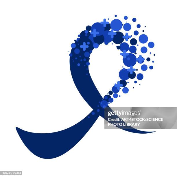 prostate cancer ribbon, conceptual illustration - november stock illustrations