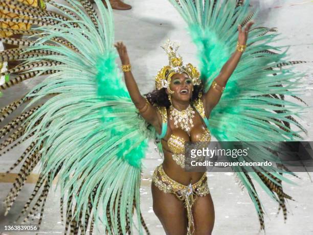 rio de janeiro's carnival in brazil - carnaval in rio de janeiro stockfoto's en -beelden