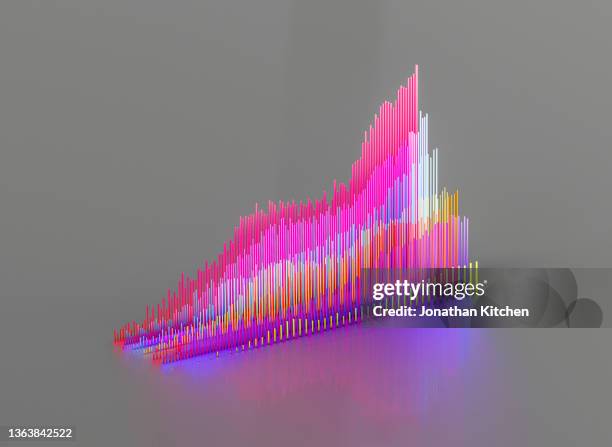 glowing graph 2 - stockmarket ストックフォトと画像