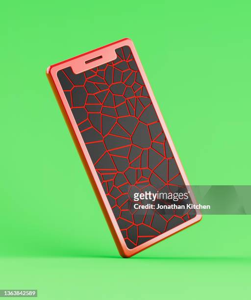 mobile screen pattern 1 - cracked iphone stock pictures, royalty-free photos & images