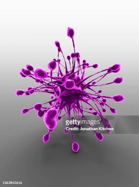 abstract organism 2 - virus organism stock-fotos und bilder