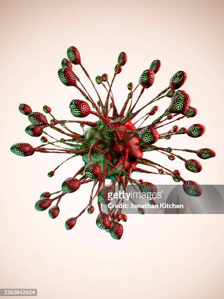 abstract organism 1 - virus organism stock-fotos und bilder