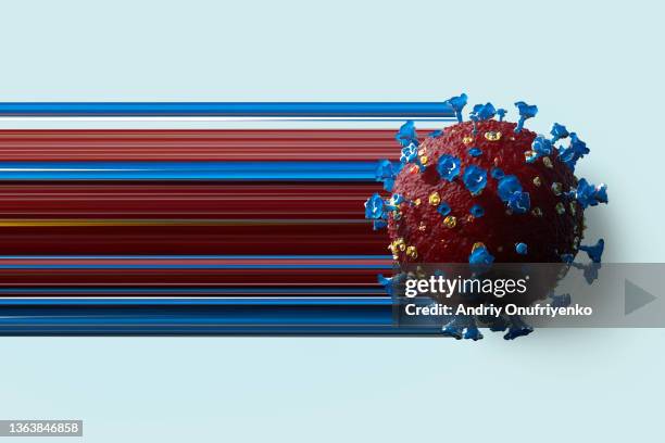 covid-19 omicron sign - immunologie stock-fotos und bilder